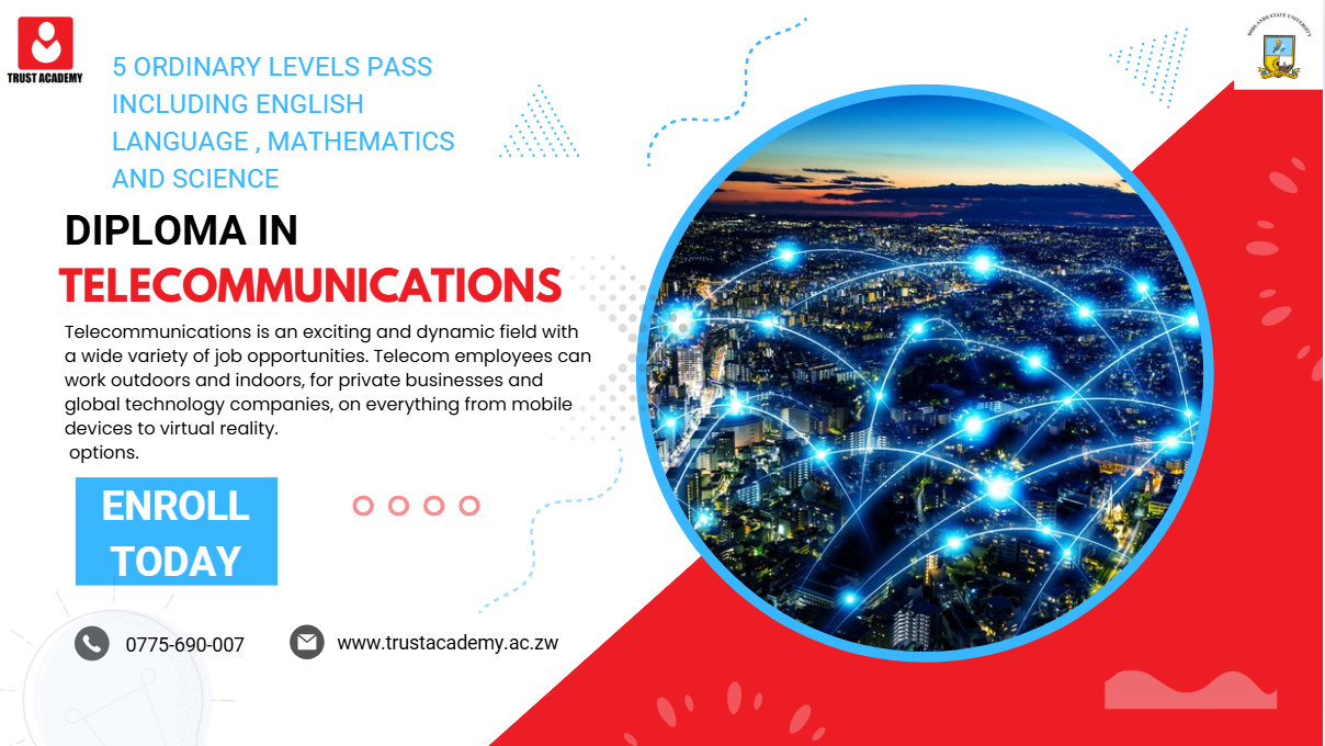 Diploma in Telecommunications at Trust Academy Zimbabwe